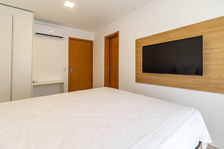 Gourmet Balcony, Barbecue and Swimming Pool in Barra | San M