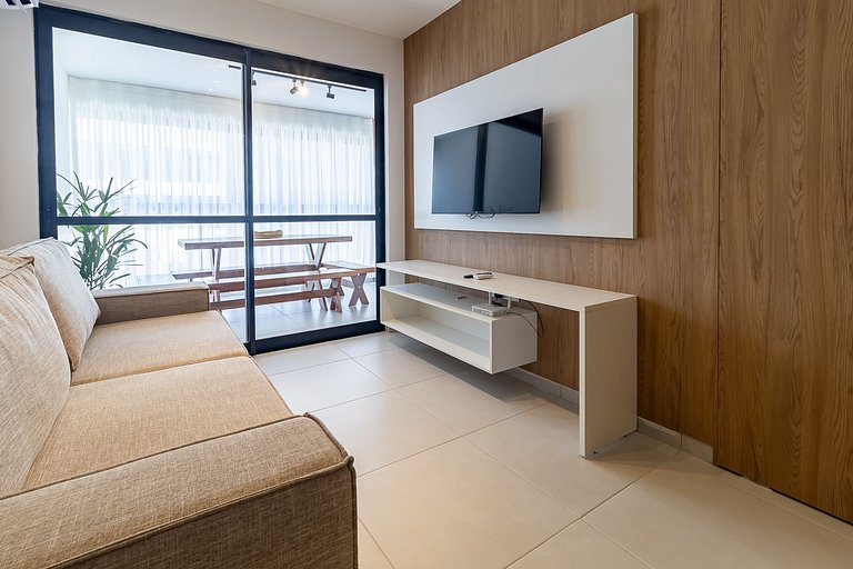 Apartamento 2 Suites | Balcón Gourmet | Aire Acondicionado |