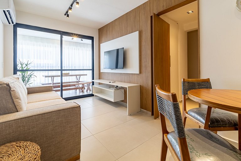 2-Suite Apartment | Gourmet Balcony | Air-Conditioned | San