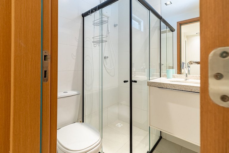 Apartamento 2 Suites | Balcón Gourmet | Aire Acondicionado |