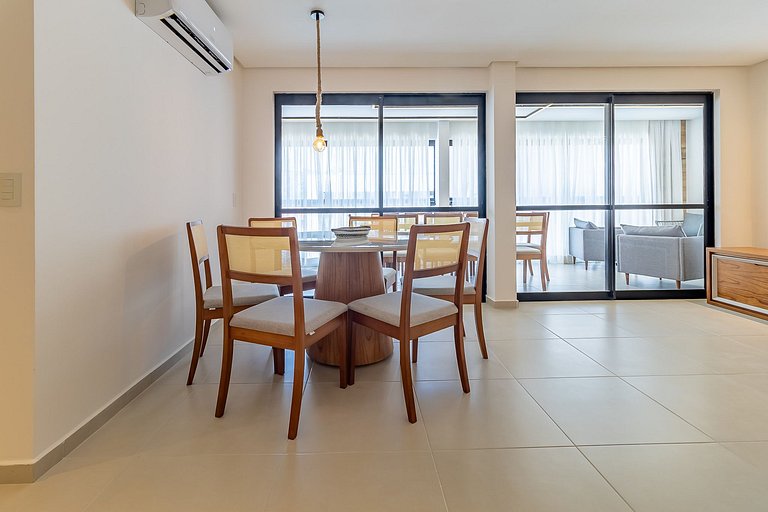APTO Próximo à Praia | 4 Suítes | Varanda Gourmet | San Mart