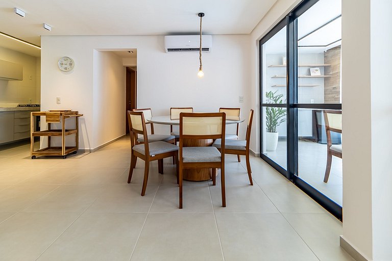 APTO Próximo à Praia | 4 Suítes | Varanda Gourmet | San Mart