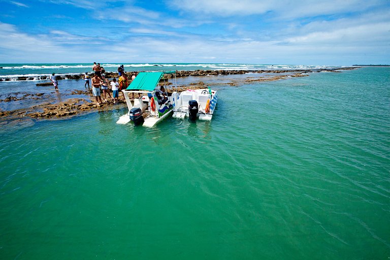 APTO Próximo à Praia | Varanda Gourmet | Climatizado | San M