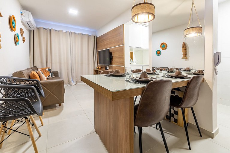 Apartamento en planta baja, cerca de la playa de Barra de Sã