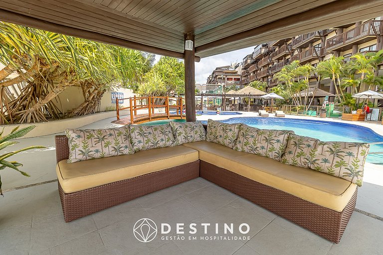 Apartamento Frente a la Playa | Vista al Mar Increíble | Bar