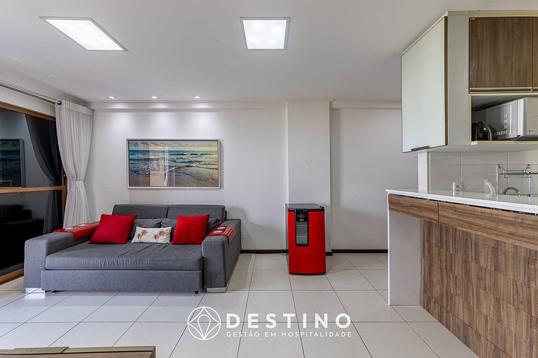 Apartamento Frente a la Playa | Vista al Mar Increíble | Bar