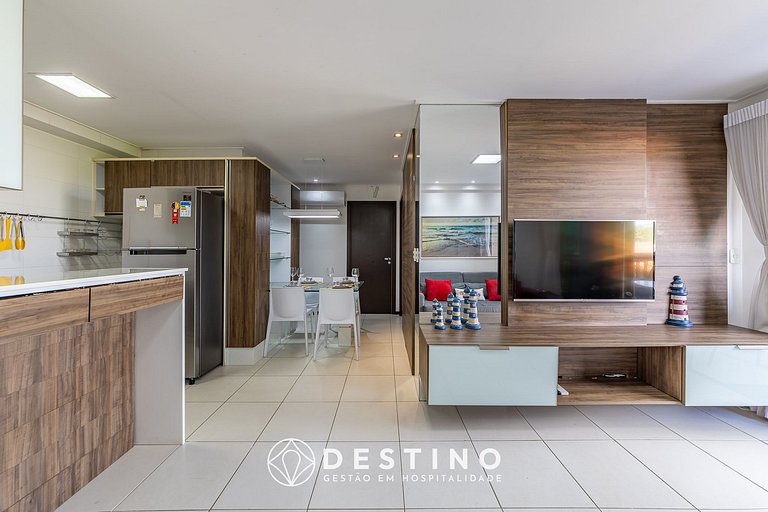 Apartamento Frente a la Playa | Vista al Mar Increíble | Bar