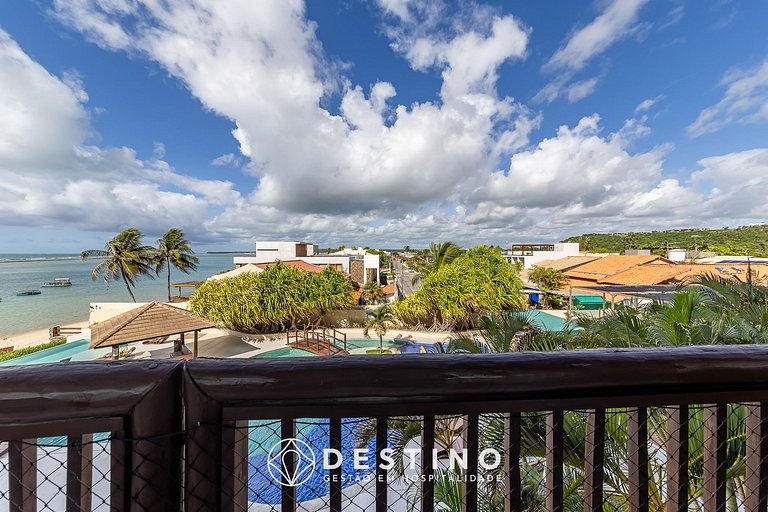 Pé na Areia, Vista Mar e Piscina Infinita em Barra | Destino
