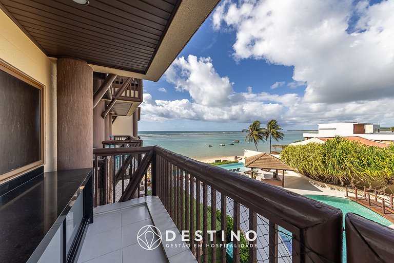 Apartamento Frente a la Playa | Vista al Mar Increíble | Bar