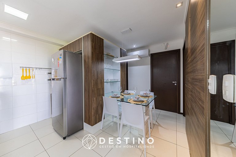 Apartamento Frente a la Playa | Vista al Mar Increíble | Bar