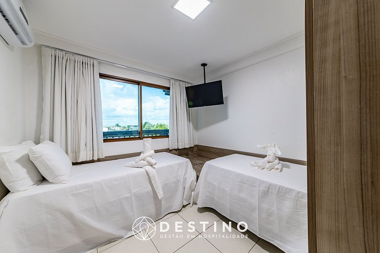 Apartamento Frente a la Playa | Vista al Mar Increíble | Bar