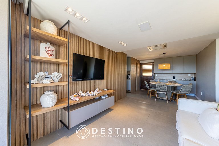 Cobertura Beira-Mar no Barra Bali | 4 Quartos, Varanda Gourm