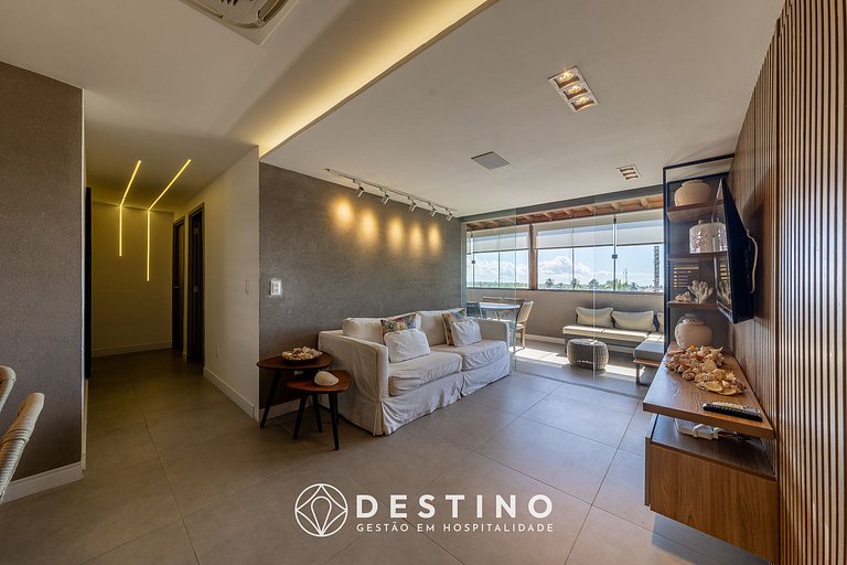 Cobertura Beira-Mar no Barra Bali | 4 Quartos, Varanda Gourm