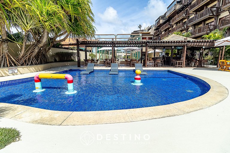 Cobertura Beira-Mar no Barra Bali | 4 Quartos, Varanda Gourm