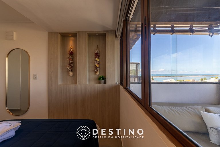 Cobertura Beira-Mar, Vista para o Mar, Barra Bali! | Luxo |