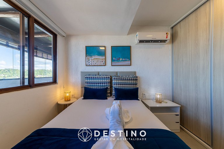 Cobertura Pé na Areia | Vista Deslumbrante | Luxo | Barra Ba