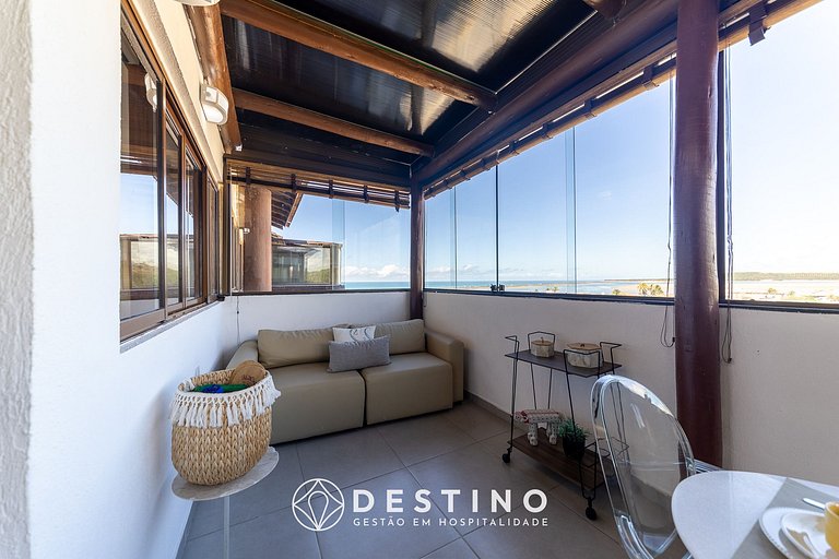 Cobertura em Barra Bali, Exclusiva Pé na Areia, Luxo e Vista