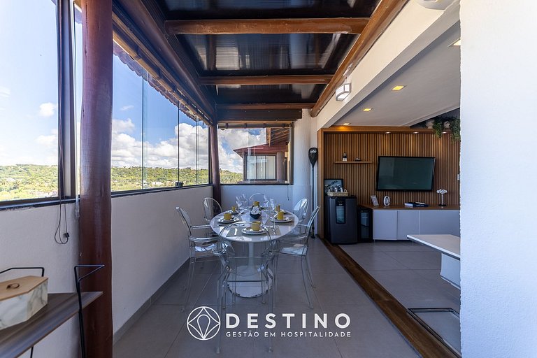 Cobertura Beira-Mar, Vista para o Mar, Barra Bali! | Luxo |