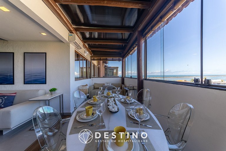 Penthouse Frente a la Playa | Vista Deslumbrante | Lujo | Ba