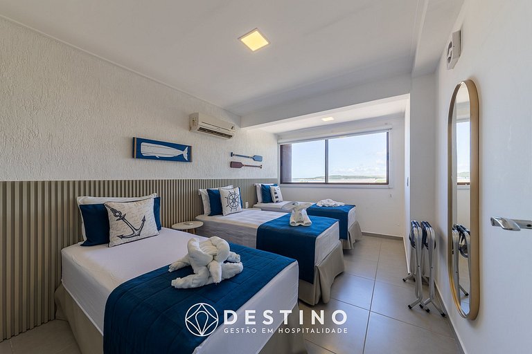 Cobertura Pé na Areia | Vista Deslumbrante | Luxo | Barra Ba