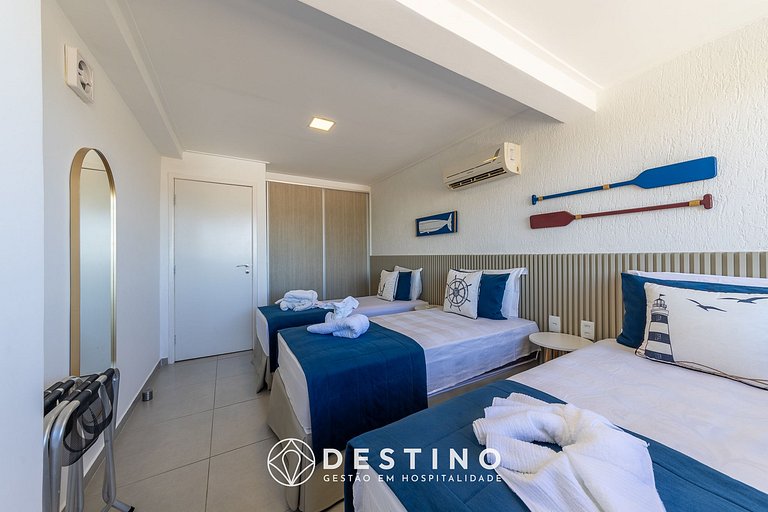 Cobertura Beira-Mar, Vista para o Mar, Barra Bali! | Luxo |