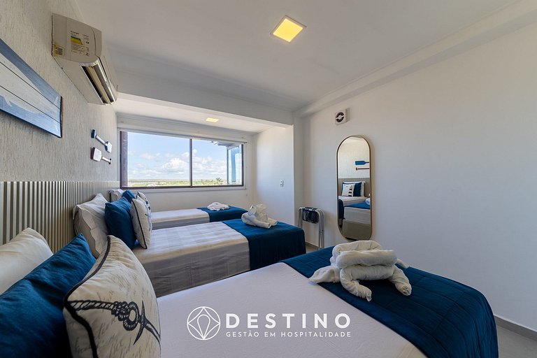 Cobertura Beira-Mar, Vista para o Mar, Barra Bali! | Luxo |