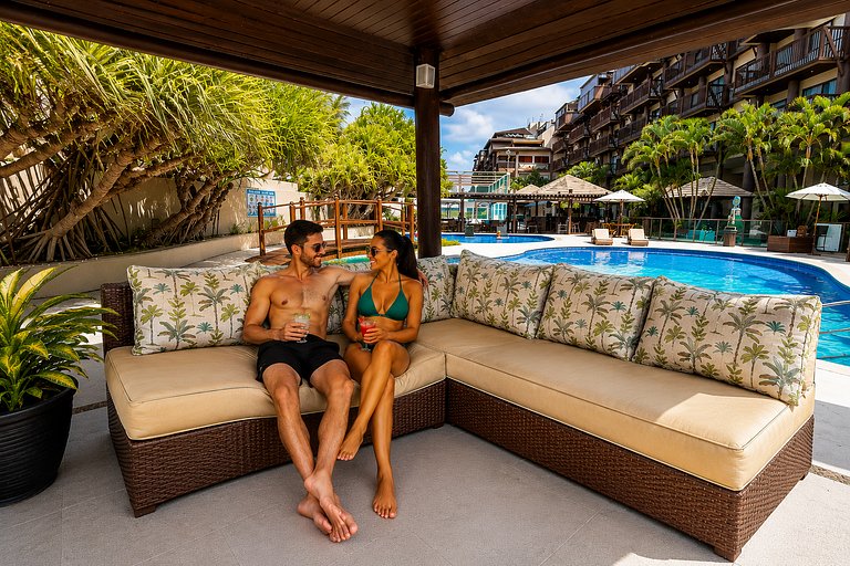 Apto Pé na Areia, Piscina Infinita, Jacuzzi em BSM | Destino