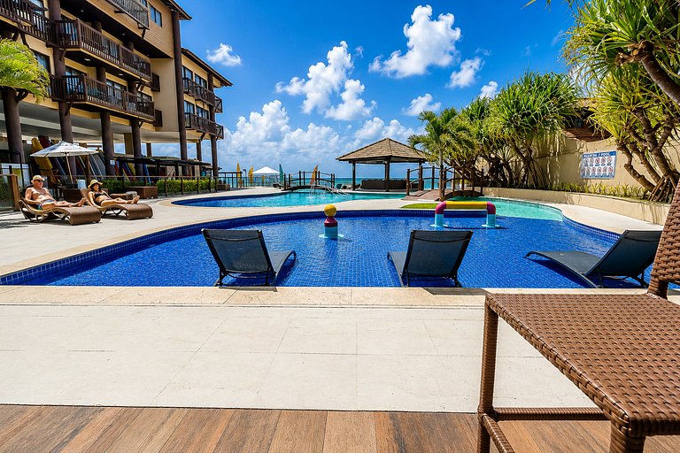 Apto Pé na Areia, Piscina Infinita, Jacuzzi em BSM | Destino