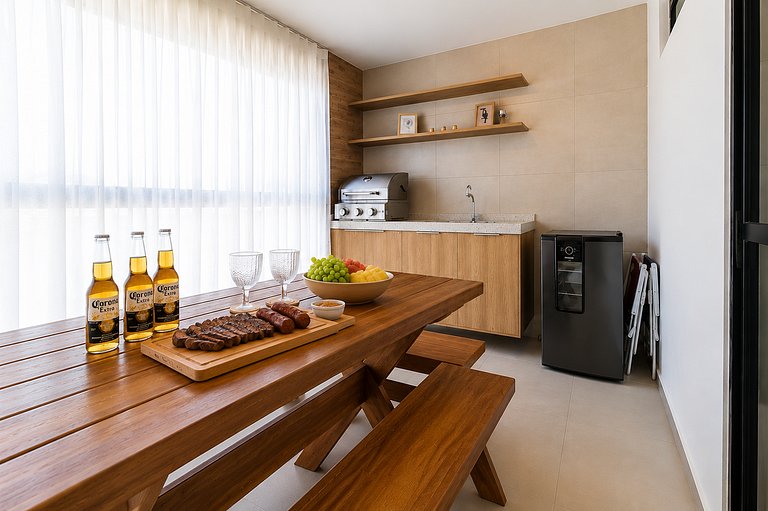 2-Suite Apartment | Gourmet Balcony | Air-Conditioned | San