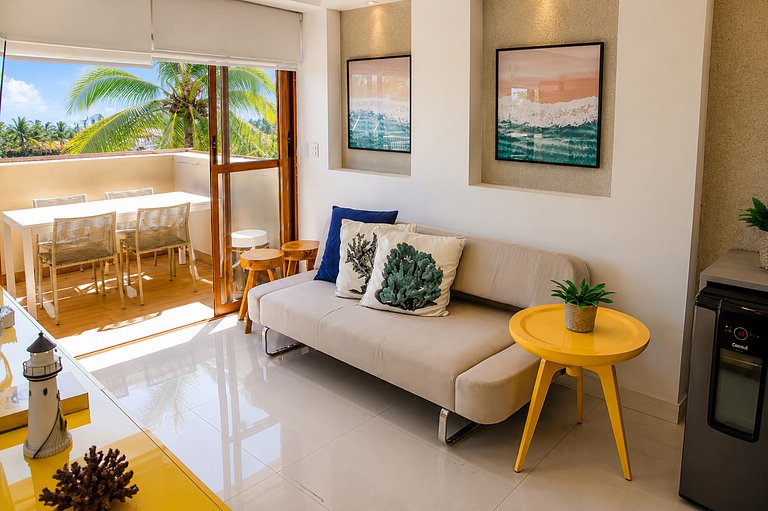 Cobertura com Piscina Privativa | Pé na Areia | Vista Mar |