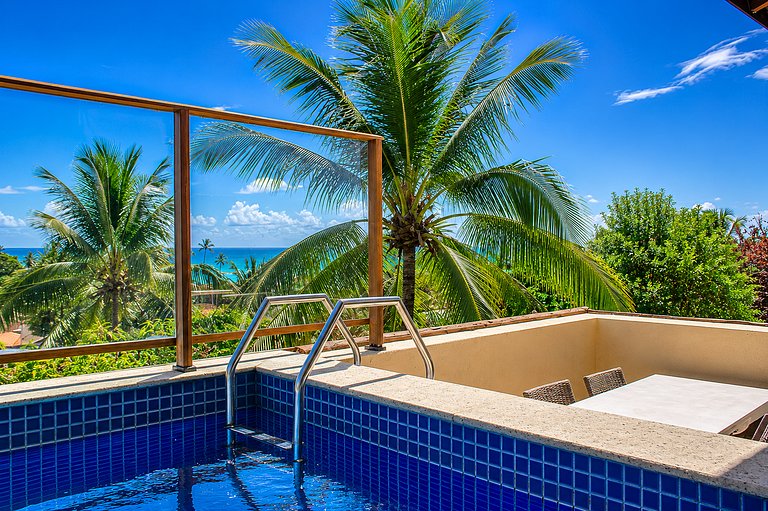 Cobertura com Piscina Privativa | Pé na Areia | Vista Mar |